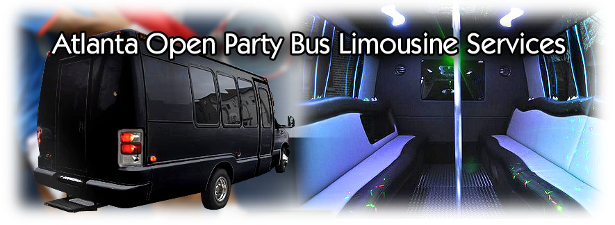 Atlanta Open Party Bus Rental - Limo Bus Service