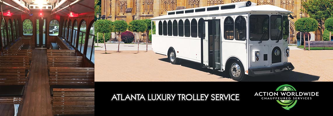Atlanta's Wedding Trolley Service Rental 