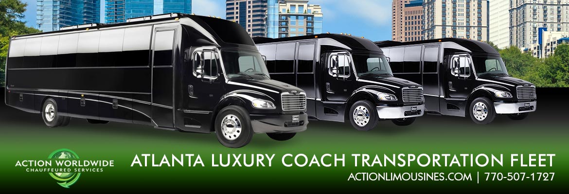 Executive Luxury Coach Coach Bus Charter Transportation Rentals Serving Atlanta, GA